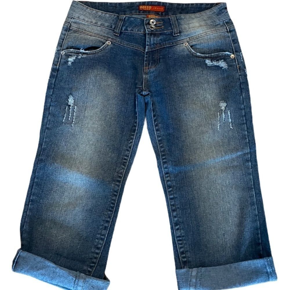 Neeso Distressed Denim Jeans, Capris, Juniors 13